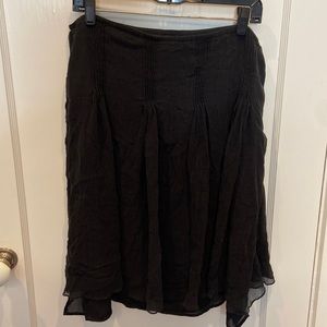 Alfani 100% silk black skirt with full lining BN532